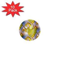 Seamless Repeat Repeating Pattern 1  Mini Buttons (10 Pack) 