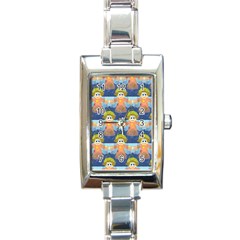 Seamless Repeat Repeating Pattern Rectangle Italian Charm Watch