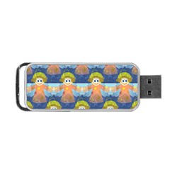 Seamless Repeat Repeating Pattern Portable Usb Flash (two Sides) by Sapixe