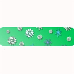 Snowflakes Winter Christmas Overlay Large Bar Mats by Sapixe