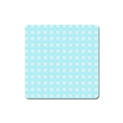 Snowflakes Paper Christmas Paper Square Magnet