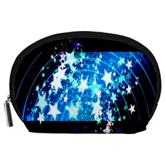 Star Abstract Background Pattern Accessory Pouches (large) 