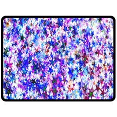 Star Abstract Advent Christmas Double Sided Fleece Blanket (large)  by Sapixe