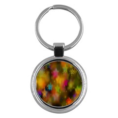 Star Background Texture Pattern Key Chains (round)  by Sapixe