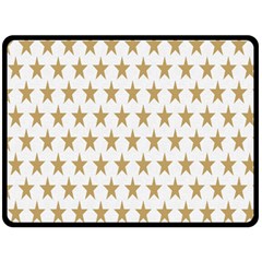 Star Background Gold White Fleece Blanket (large)  by Sapixe