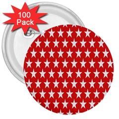 Star Christmas Advent Structure 3  Buttons (100 pack) 