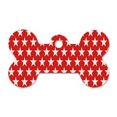 Star Christmas Advent Structure Dog Tag Bone (One Side)