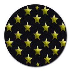 Stars Backgrounds Patterns Shapes Round Mousepads by Sapixe