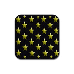 Stars Backgrounds Patterns Shapes Rubber Coaster (square)  by Sapixe