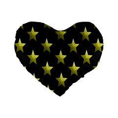 Stars Backgrounds Patterns Shapes Standard 16  Premium Heart Shape Cushions by Sapixe