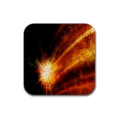 Star Sky Graphic Night Background Rubber Coaster (square) 