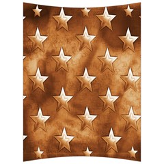 Stars Brown Background Shiny Back Support Cushion by Sapixe