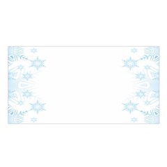 The Background Snow Snowflakes Satin Shawl by Sapixe