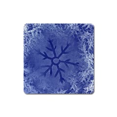 Winter Hardest Frost Cold Square Magnet