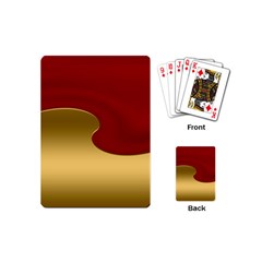 Background Banner Festive Wave Playing Cards (mini)  by Sapixe