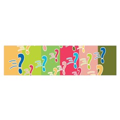 Question Mark Problems Clouds Satin Scarf (oblong)