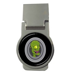 Zombie Pictured Illustration Money Clips (round) 