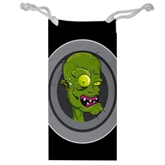 Zombie Pictured Illustration Jewelry Bag by Sapixe