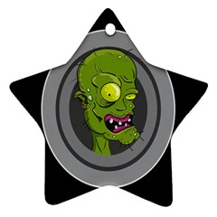 Zombie Pictured Illustration Star Ornament (two Sides) by Sapixe