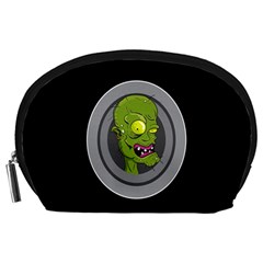 Zombie Pictured Illustration Accessory Pouches (large)  by Sapixe