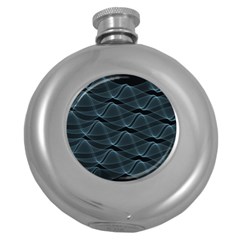 Desktop Pattern Vector Design Round Hip Flask (5 Oz) by Sapixe