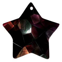 Crystals Background Design Luxury Star Ornament (two Sides) by Sapixe