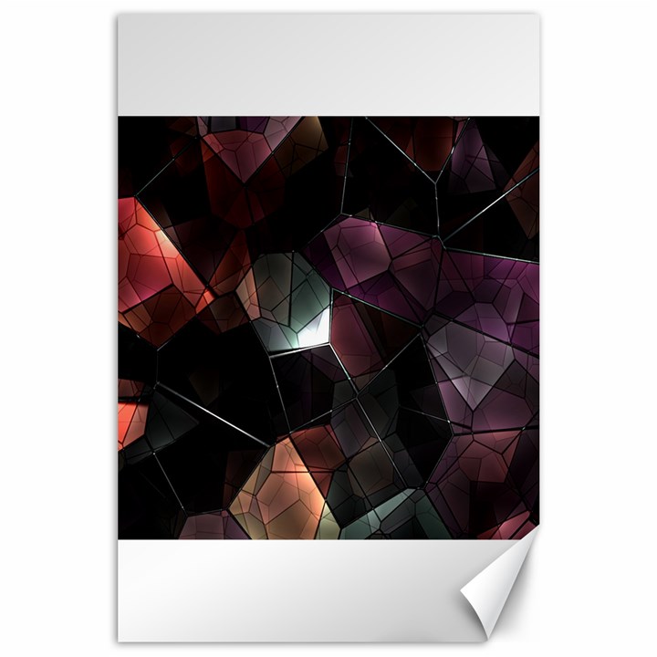 Crystals Background Design Luxury Canvas 24  x 36 
