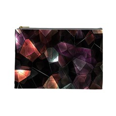 Crystals Background Design Luxury Cosmetic Bag (large)  by Sapixe
