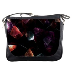 Crystals Background Design Luxury Messenger Bags by Sapixe