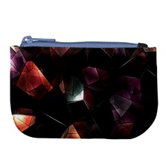 Crystals Background Design Luxury Large Coin Purse by Sapixe