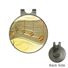 Music Staves Clef Background Image Hat Clips With Golf Markers by Sapixe