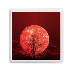 The Background Red Moon Wallpaper Memory Card Reader (square) 