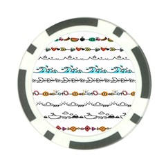 Decoration Element Style Pattern Poker Chip Card Guard (10 Pack)