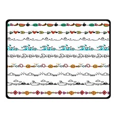Decoration Element Style Pattern Double Sided Fleece Blanket (small) 