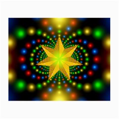 Christmas Star Fractal Symmetry Small Glasses Cloth