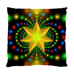 Christmas Star Fractal Symmetry Standard Cushion Case (one Side) by Sapixe