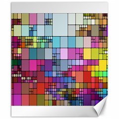 Color Abstract Visualization Canvas 8  X 10 