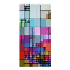 Color Abstract Visualization Shower Curtain 36  X 72  (stall) 