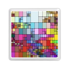 Color Abstract Visualization Memory Card Reader (square) 