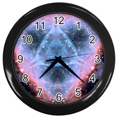 Sacred Geometry Mandelbrot Fractal Wall Clocks (black)