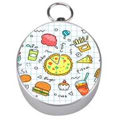 Colorful Doodle Soda Cartoon Set Silver Compasses by Sapixe