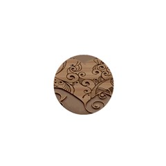 Wood Sculpt Carved Background 1  Mini Buttons