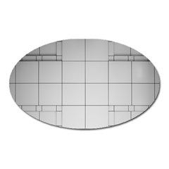 Abstract Architecture Contemporary Oval Magnet by Sapixe