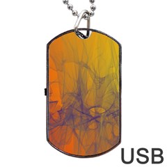 Fiesta Colorful Background Dog Tag Usb Flash (two Sides) by Sapixe