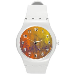 Fiesta Colorful Background Round Plastic Sport Watch (m)