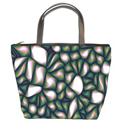 Fuzzy Abstract Art Urban Fragments Bucket Bags by Sapixe