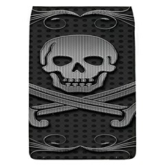 Skull Metal Background Carved Flap Covers (s) 