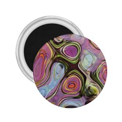 Retro Background Colorful Hippie 2.25  Magnets