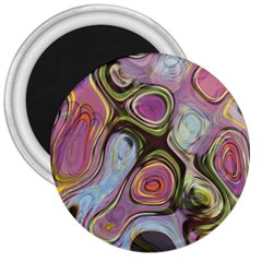 Retro Background Colorful Hippie 3  Magnets