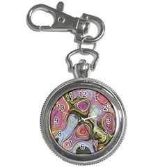 Retro Background Colorful Hippie Key Chain Watches